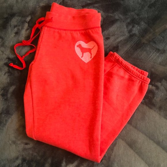PINK Victoria's Secret Pants - Victoria's Secret PINK Vintage Sweatpants in Red